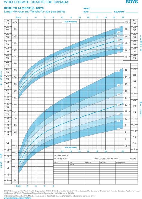 boys growth chart template   speedy template