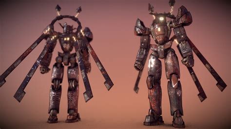 Rusted Mecha Concept 3d Model By Ivanix88 5c4e1da Sketchfab