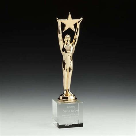Promotional Star achievement award on optical Personalized With Your ...