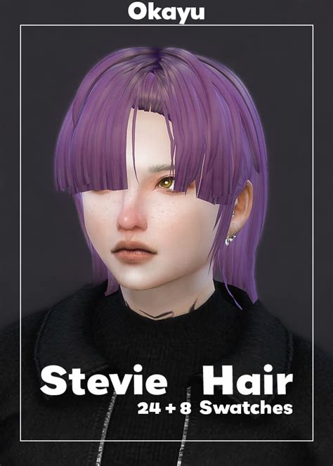 Okayu Stevie Hair Im Not Used To Making Sims4 Cc