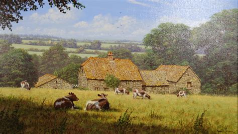Farm Paintings Oil Painting Landscape Landscape Paintings