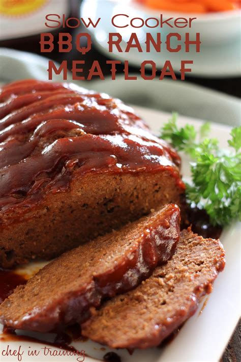 Whole pizza is 2 men's servings or 4 women's servings. Slow Cooker BBQ Ranch Meatloaf - Chef in Training