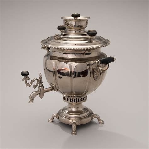 A Nickeled Samovar From Tula Russia Late 1800s Bukowskis