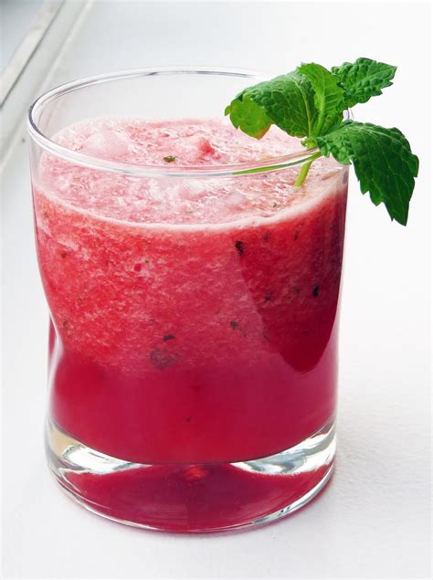 Hot Pink Drink Watermelon And Mint Juice