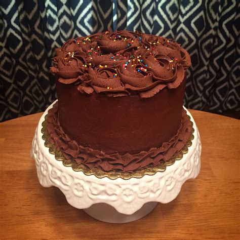 Chocolate cake layered with mousse filling and chocolate ganache. Chocolate/ chocolate six inch cake | Cake, No bake cake ...