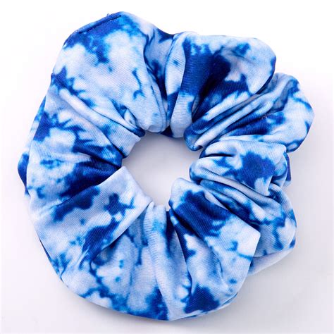 Tie Dye Hair Scrunchie Blue Claires Us