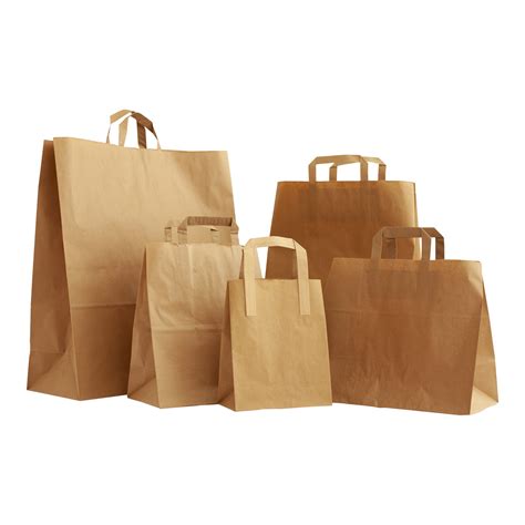 Brown Paper Bags With Flat Handles Paper Bags Ireland