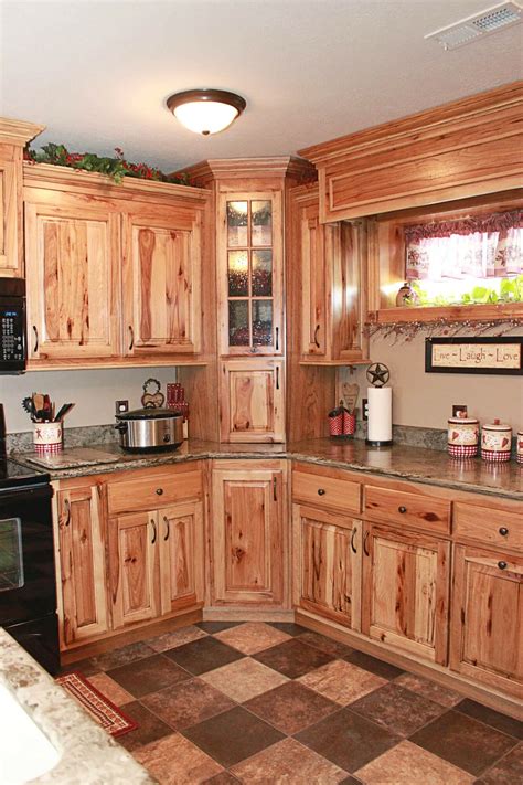 Look through hickory kitchen cabinets pictures in different colors and styles. Hickory kitchen cabinets | Farmhouse style kitchen, Rustic ...