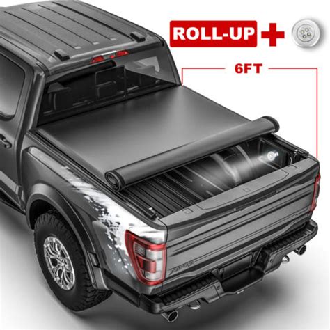 Roll Up 6ft Bed Truck Tonneau Cover Soft For 1982 1993 Chevy S10 Gmc