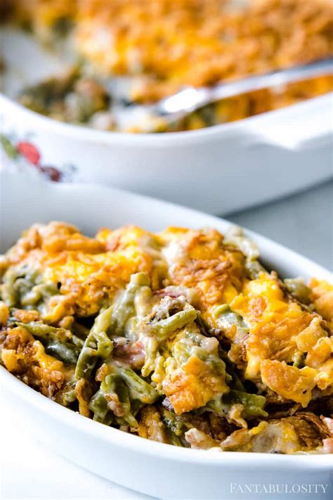 Whoa This Is The Best Green Bean Casserole With Bacon And Cheese