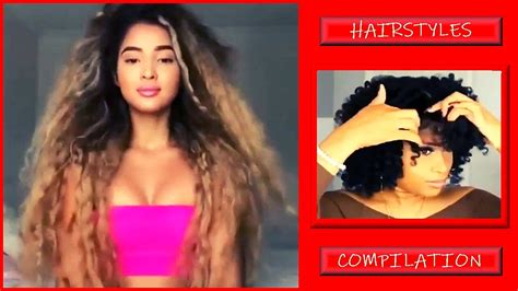 Hairstyles Tutorial Compilation 2020 Natural Hairstyles 5 ️ ️ Youtube