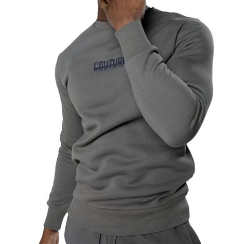 Fresh Couture Fresh Couture Colour Swap Dark Grey Crew Neck Sweatshirt