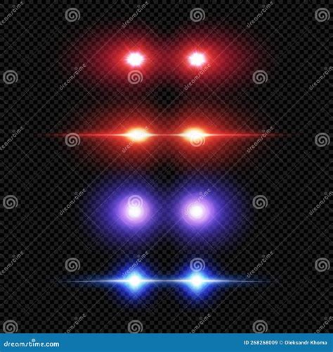Laser Eyes Overlays Isolated Stock Vector Illustration Of Laser