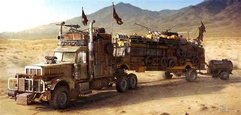 Wasteland Truck Tomi Väisänen Post Apocalyptic Zombie Survival