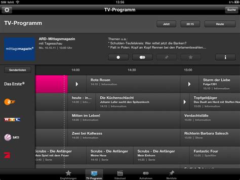 Tvprogramm deutschland ist eine schnelle und einfache möglichkeit um zu sehen, welche sendungen im deutschen fernsehen gezeigt werden. Neue Version des Programm-Managers für iPhone und jetzt ...
