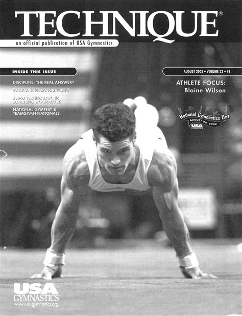 Technique Magazine August 2002 By Usa Gymnastics Issuu
