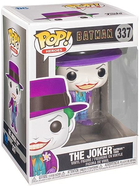 Funko Pop 337 1989 Batman Movie The Joker Figure Razors Edge Collectibles