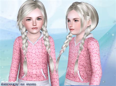 The Sims Resource Skysims Hair Child 163