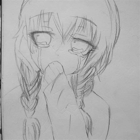 Sad Anime Girl Drawing At Explore Collection Of