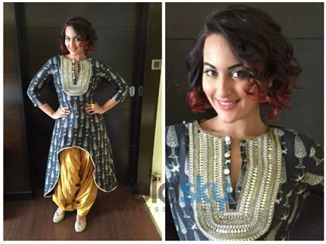 Dramatic Style Sonakshi Sinha In Bright Suit