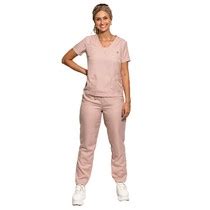 Pijama Cirúrgico Feminino Rosa Nude Plus Size Dana Jalecos Exclusivos