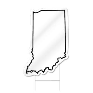 Indiana Shaped Sign - State Shaped Sign | SignsToYou.com