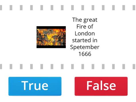 The Great Fire Of London True Or False