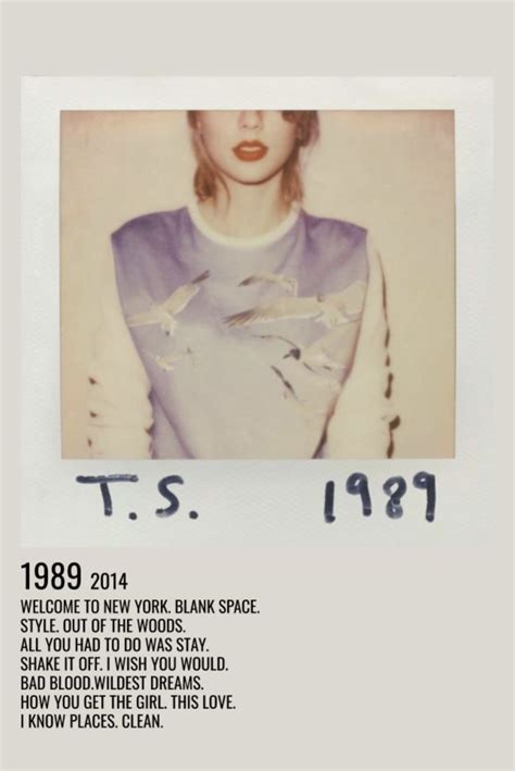 1989 Taylor Swift Polaroid Poster