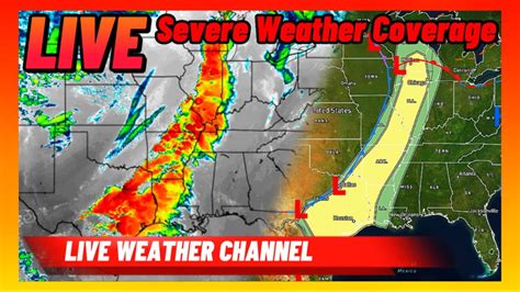 Live Severe Weather Outbreak Coverage Tornadoes And Very Large Hail