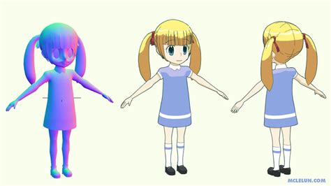 Blender3d Anime Model Part 2 By Mclelun On Deviantart