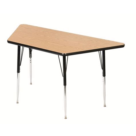 30 X 60 Trapezoid Table 18 25h Grayred