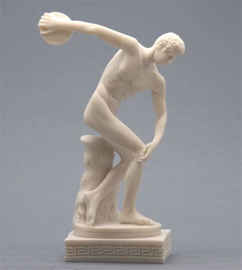 Discobolus Male Nude Statue Roman Sculpture Full Frontal Etsy Hong Kong