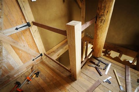 Building A Diy Wooden Interior Stair Railing The Year Of Mud