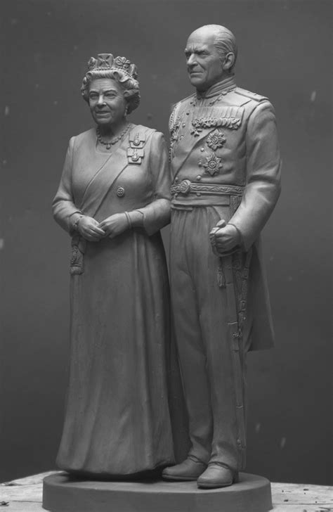 Commission The Queen And Prince Philip Anniversary Neil Welch Bronze