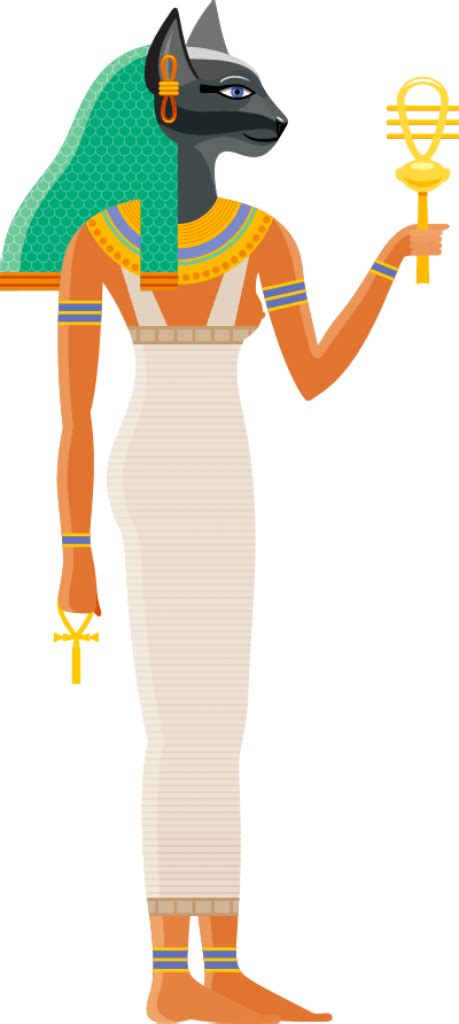 Bastet Egyptian Cat Goddess Symbol Sage