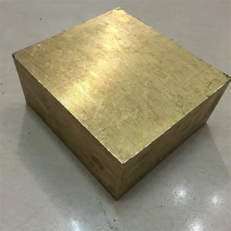20mm 60mm Solid Square Brass Block Sheet Customized Cnc Service