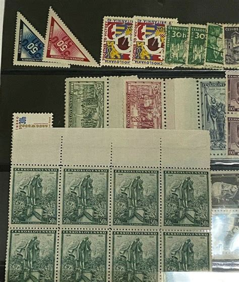 Antike Vintage Ceskoslovensko Tschechoslowakei Briefmarkensammlung