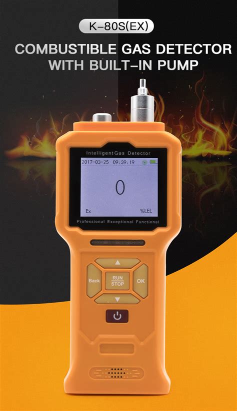 Ce Approved Portable Combustible Ex Acetylene Gas Alarm Detector