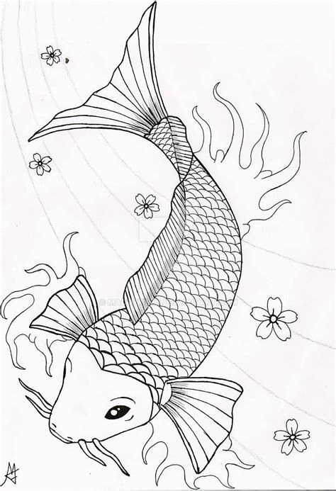 Koi Fish Tattoo Design By Maddyfield On Deviantart