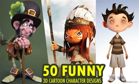 50 Funny And Beautiful 3d Cartoon Character Designs For Your
