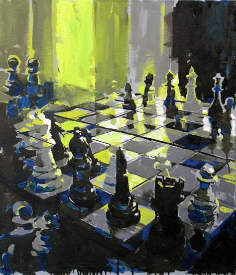 Chess Painting By Eduard Potapenkov