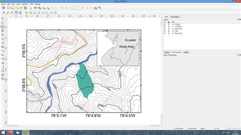 Labeling Elevation Lines Label Positions Select Manually In QGIS