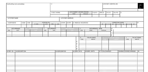 Ub92 Claim Form ≡ Fill Out Printable Pdf Forms Online