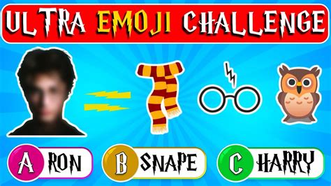 Harry Potter Emoji Quiz Can You Guess The Characters ⚡🧙 Youtube