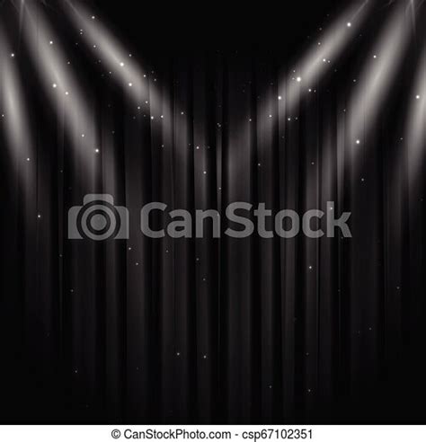 Black Stage Curtain Background Black Theater Curtain With Glitter And