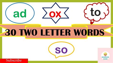 Two Letter Words30 Sight Words For Kidsphonics For Kids2 Letter