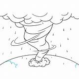 Hurricane Draw Drawing Step Easy sketch template