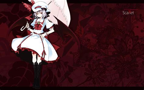 Scarlet Anime Character Holding Umbrella Hd Wallpaper