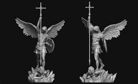 Archangel Michael Statue 3d Print Model Archangels Archangel