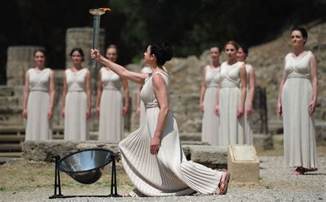 2012 Olympic Flame Lit In Ancient Stadium Cnn